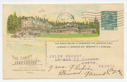 Postal Stationery Canada 1916 Lake Louise Hotel Pacific Railway Company - Statement Of Income - Autres & Non Classés