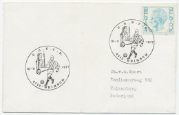 Cover / Postmark Belgium 1977 Football - Gymnastics - Autres & Non Classés