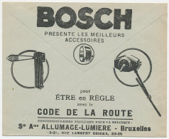 Postal Cheque Cover Belgium 1934 Car Accessory - Direction Indicator - Canadian Pacific Railway - Cars