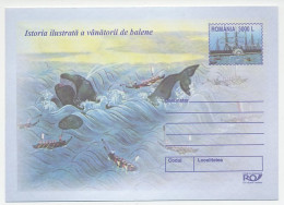 Postal Stationery Romania 2002 Whaling - Whale - Autres & Non Classés