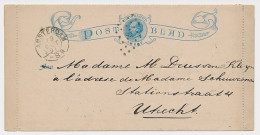 Postblad G. 1 Amsterdam - Utrecht 1891 - Entiers Postaux