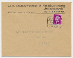 Treinblokstempel : Groningen - Zwolle E 1948 - Non Classés