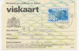 Viskaart Kleine Visakte 1976 / 1977 - Steuermarken