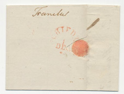 Distributiekantoor Franeker - Leeuwarden - Schiedam 1832 - ...-1852 Préphilatélie