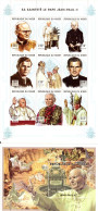 Niger 1998, Pope J. Paul II, 9val In BF +BF - Popes