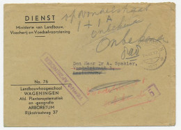 Wageningen - Amsterdam 1947 - Terug Afzender - Unclassified