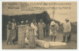 Postal Stationery Belgium Congo Cotton Harvest - Dog - Textile