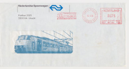 Illustrated Meter Cover Netherlands 1986 - Hasler 7982 NS - Dutch Railways - The Train Is Not So Crazy - Tilburg - Treinen