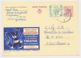 Publibel - Postal Stationery Belgium 1977 Rheumatism - Knee Pads - Girdle - Andere & Zonder Classificatie