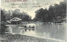 Portugal & Marcofilia, Lisboa O Lago Do Campo Grande, Ed. Costa, Asnieres França 1896 (968) - Lisboa