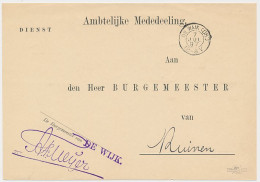 Kleinrondstempel De Wijk (Dr:) 1897 - Unclassified