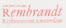 Meter Cut Netherlands 1991 Rembrandt - Exhibition Rijksmuseum Amsterdam - Other & Unclassified