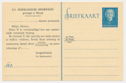 Spoorwegbriefkaart G. NS302 K - Postal Stationery