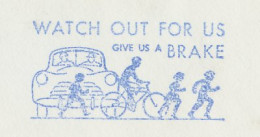 Meter Top Cut USA 1953 Traffic Safety - Bicycle - Car - Pedestrians - Sonstige & Ohne Zuordnung