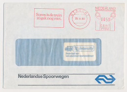 Illustrated Meter Cover Netherlands 1980 - Postalia 5048 NS - Dutch Railways - Sometimes The Train Is Not So Crazy. - Eisenbahnen