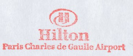 Meter Cover France 2002 Airport - Charles De Gaulle - Hilton Hotel - Airplanes