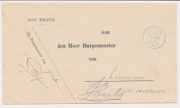 Kleinrondstempel Zuilen 1892 - Stempelkleur Blauw - Non Classés