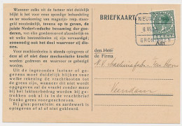 Kennisgeving Douaneagent Nieuweschans - Veendam 1934 - Zonder Classificatie