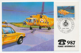 Maximum Card Yugoslavia1986 Air Amblance - Helicopter - Autres & Non Classés