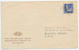 Cover / Postmark Netherlands Indies 1937 Netherlands Indies Broadcasting Company Batavia - Unclassified