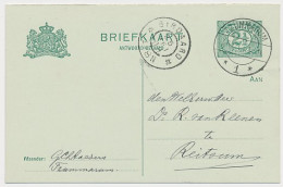 Briefkaart G. 81 I A-krt. Tzummarum - Reitsum 1909 - Ganzsachen