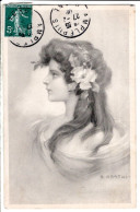 Illustrateur Kratki Femme 1909 - Cartes Postales Ancienne - Sonstige & Ohne Zuordnung