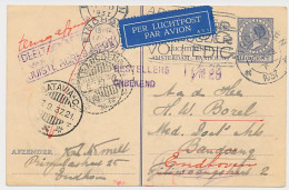 Briefkaart G. 241 Eindhoven - Bandoeng Nederlands Indie 1937  - Entiers Postaux