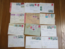 Lots Lettres Recommandées En état N°12 - 1961-....