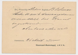 Briefkaart G. 3 Particulier Bedrukt Amsterdam 1875 - Ganzsachen