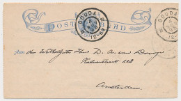 Postblad G. 2 B Gouda - Amsterdam 1895 - Postal Stationery