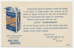 Firma Briefkaart Delft 1926 - Belting Oil - Unclassified