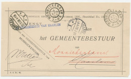 Dienst Haarlem Monnickendam 1908 V.v. - Zonder Classificatie