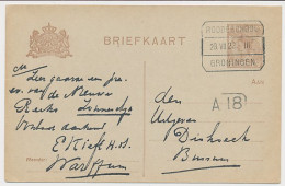 Treinblokstempel : Roodeschool - Groningen III 1922 ( Warffum ) - Unclassified