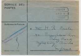 Treinblokstempel : Arnhem - Utrecht G 1953 - Unclassified