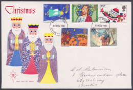 GB Great Britain 1981 Private FDC Christmas, Celebrations, Nativity, Christianity, Christian, First Day Cover - Lettres & Documents
