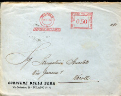 X0938 Italia, Red Meter Freistempel Ema, Milano, 1932  Corriere Della Sera - Maschinenstempel (EMA)