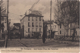 FR66 PERPIGNAN - Fau émail 39 - Quai Vauban - Place Des Tanneries - Pharmacie Moderne - Tramway - Animée - Belle - Perpignan