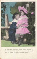 P7-enfants Petit Garcon Habiller En Marin Et Petite Fille Robe Rose Avec Chapeau - Autres & Non Classés