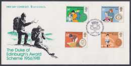 GB Great Britain 1981 Private FDC The Duke Of Edinburgh's Award, First Aid, Sport, Sports, Expedition, First Day Cover - Briefe U. Dokumente