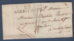 118 / AMERSFOORT  - Lettre Sans Texte Datée 1811 à L'arrivée - 1792-1815: Veroverde Departementen