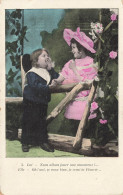 P7-enfants Petit Garcon Habiller En Marin Et Petite Fille Robe Rose Avec Chapeau - Other & Unclassified