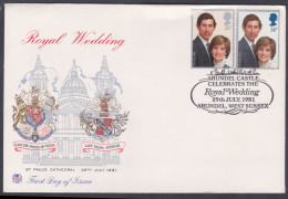 GB Great Britain 1981 Private FDC Royal Wedding, Prince Charles, Princess Diana, Royalty, First Day Cover - Briefe U. Dokumente