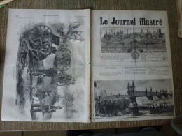 Le Journal Illustré Juillet 1870 Pont Du Rhin Mitrailleuses Allemand Alfred De Musset - Zeitschriften - Vor 1900