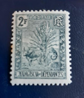 Zébu 1903 2fr Yvert 76 MH - Unused Stamps