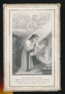 IMAGE PIEUSE RELIGIEUSE CANIVET DENTELLE =   LA COMMUNION DES IMPARFAITS. LETAILLE 392.    2 SCANS - Images Religieuses