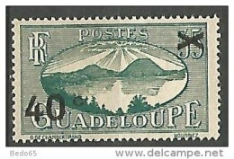 GUADELOUPE  N° 165 SURCHARGE RECTO-VERSO NEUF* TRACE DE  CHARNIERE  / MH / - Unused Stamps