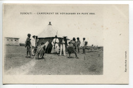 Pionnière Dos Simple * DJIBOUTI  Campement De Voyageurs En Pays ISSA ( Animée ) - Djibouti