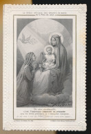 IMAGE PIEUSE RELIGIEUSE CANIVET DENTELLE =   LA GRACE SPECIALE DES ENFANTS DE MARIE  LETAILLE 394       2 SCANS - Andachtsbilder