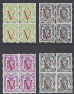 BELGIQUE - 1944 - MNH/***- LUXE  - COB 670-673 -  Lot 26068 - Unused Stamps