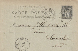 France Entier Postal Privé Paris 1900 - AK Mit Aufdruck (vor 1995)